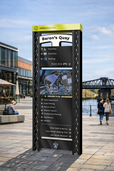 Northwich Wayfinding Monolith Northwich Wayfinding Monolith